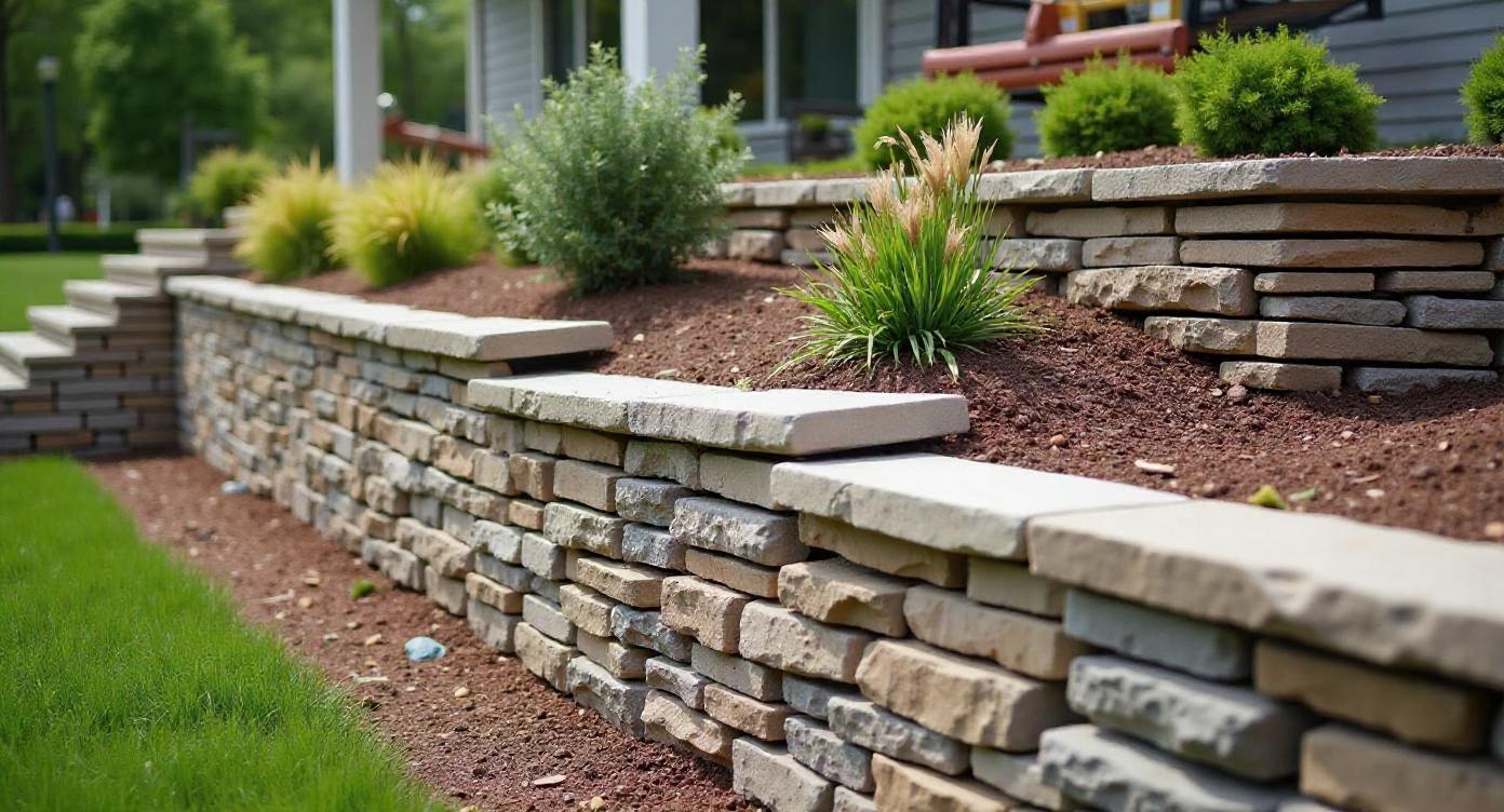 Professional retaining wall construction